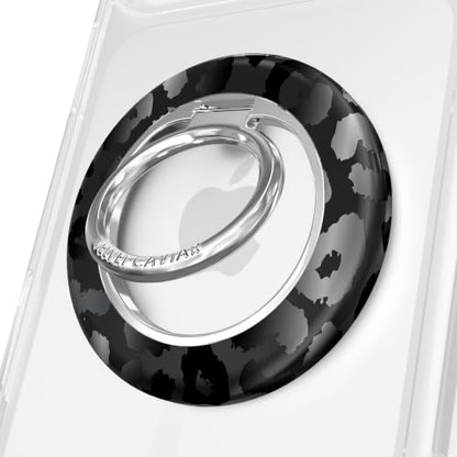 VELVET CAVIAR Compatible with MagSafe Phone Grip - color: Black Leopard