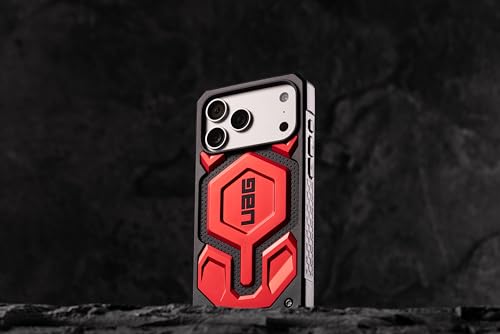 URBAN ARMOR GEAR UAG Designed for iPhone 17 Pro Max Case Monarch Pro - Compatible with MagSafe Military Grade Protective Cover, Crimson - color: Monarch Pro - Crimson