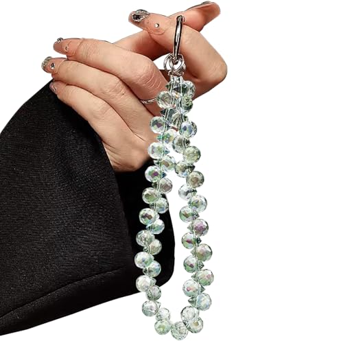 TENOC Beaded Phone Wrist Strap, Green - color: A-green