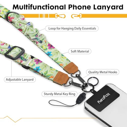 Icycay Phone Lanyard Crossbody Strap Neck Adjustable Teacher Women Birds - color: Bird