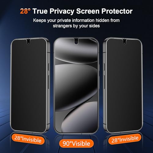 [2 Pack Anti Glare Matte Privacy TPU Screen Protector for Google Pixel 10 Pro (Not Glass), Fingerprint Sensor Compatible, Full Adhesive Flexible Film, Easy Installation - size: Pixel 10 Pro