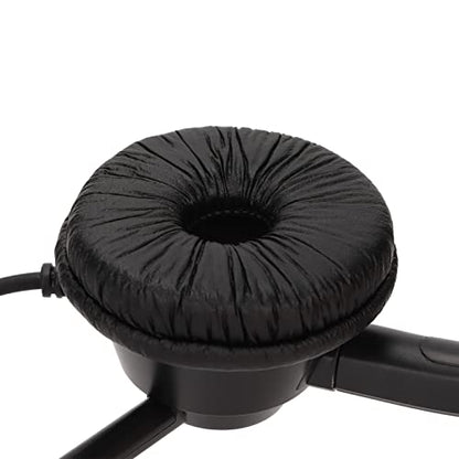 H360-2.5VA Single Sided Headset, Monaural Telephone Headset with Volume Adjustment, Noise - Reducing Mic for 2.5mm Plug, Lightweight Single Ear Headphones for Call Centers and Cu