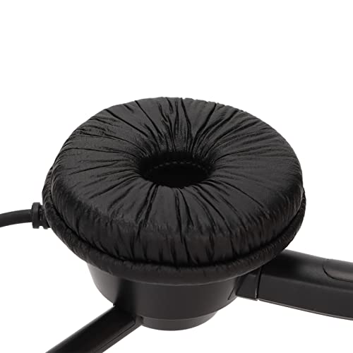 H360-3.5 Single Sided Business Headset, Monaural Telephone Headset with Noise Reduction Microphone, Lightweight Comfortable Call Center Headset with 3.5mm Plug for Customer