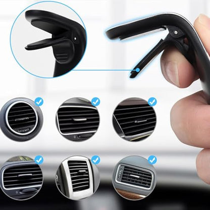 Phone Holder, Magnetic Phone Holder for Car, Mobile Phone Navigation Magnetic Bracket, 360° Adjustable Hands Phone Stand, Secure Clip-On Air Vent Phones Cradle for Driving - color: Blue