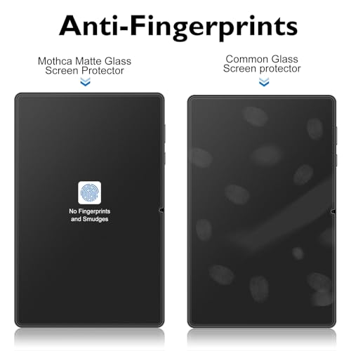 Mothca Matte Glass Screen Protector for Galaxy Tab S11 Ultra 14.6-inch 2025 with Easy Installation Frame, Anti-Glare & Anti-Fingerprint, 9H Hardness Tempered Glass, Smooth as Silk - size: S11 Ultra 14.6"