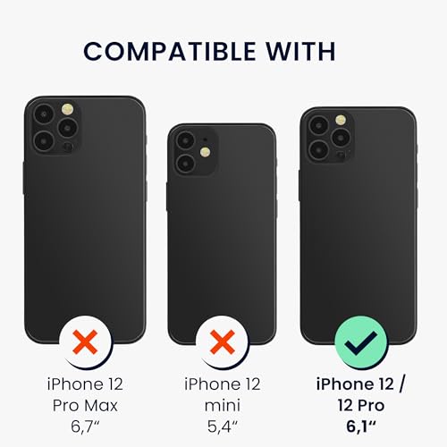 kwmobile Case Compatible with Apple iPhone 12 / iPhone 12 Pro Case - Soft Slim Metallic TPU Silicone Cover - Metallic Lavender - color: Metallic Lavender