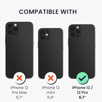 kwmobile Case Compatible with Apple iPhone 12 / iPhone 12 Pro Case - Soft Slim Metallic TPU Silicone Cover - Metallic Lavender - color: Metallic Lavender