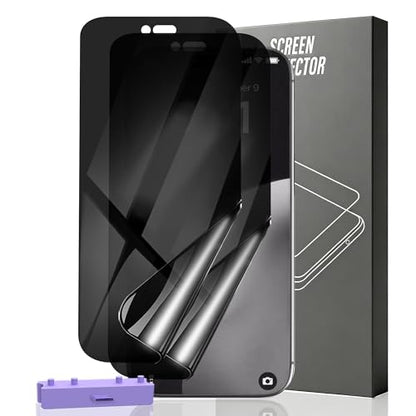 2 Pack for iPhone 17 Pro Max Privacy Screen Protector. Anti Scratch, Self-Healing, Anti Spy Flexible TPU Film NOT Tempered Glass for iPhone 17 Pro Max