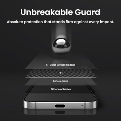 For Samsung Galaxy S26 [Upgraded 27°] Privacy Screen Protector [2 PACK][Fast Fingerprint ID Unlock][Anti-Spy PET Film][Easy Installation with Alignment Jig] [Scratch Self-Healing] - size: Galaxy S26