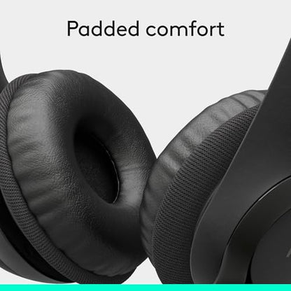 Logitech H390 Wired Headset PC/Laptop Stereo Headphones, USB-A, Black - color: Black, style: USB-A