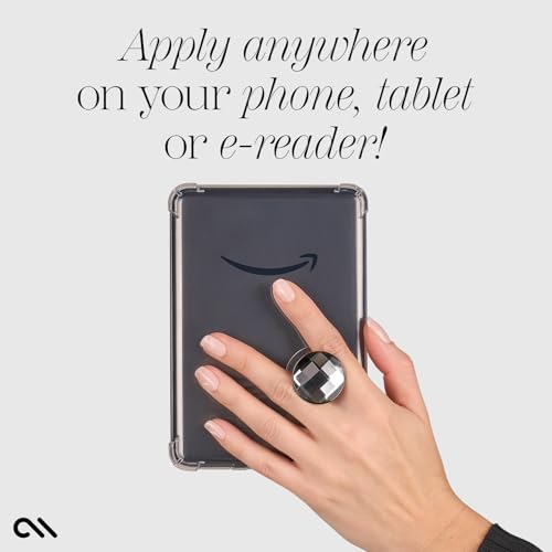 Case-Mate Minis - Cell Phone Grip/Stand - Black Crystal - color: Black Crystal
