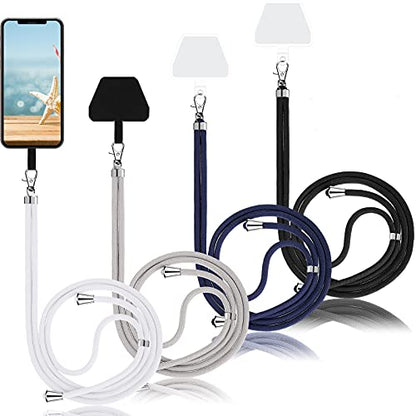 Weewooday 4 Pcs Phone Lanyard Crossbody Phone Strap, Neutral Color Series - color: Neutral Color Series