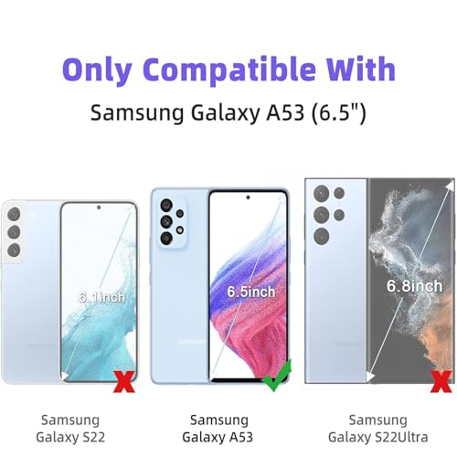 3 Pack Screen Protector Compatible for Samsung Galaxy A53/A52/A51 5G 6.5 Inch, HD Clear Flexible Soft TPU Hydrogel Film for Samsung Galaxy A53 - Support Fingerprint Unlock, High Sensitivity - size: Samsung Galaxy A53