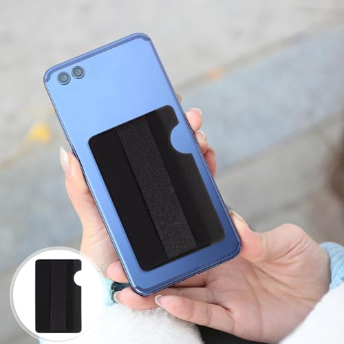Phone Back Pocket Card Holder Self Adhesive Stretch Fabric for Bank Cards