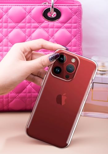 Set of 2 Transparent TPU Protector Case Cover Soft Gel Skin Compatible with Apple iPhone 15 Pro 6.1 inch 2023 - Clear