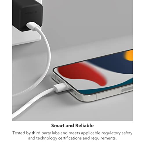 Mophie speedport 30 USB-C Charger GaN 30W Fast Compact Foldable Charger for MacBook Pro 13, Galaxy S24 Ultra/S23/S22, Note 20/10, iPhone 17/16/15/14/13 and More - Black - color: Black, style: 30W