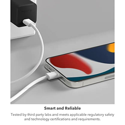 Mophie speedport 30 USB-C Charger GaN 30W Fast Compact Foldable Charger for MacBook Pro 13, Galaxy S24 Ultra/S23/S22, Note 20/10, iPhone 17/16/15/14/13 and More - Black - color: Black, style: 30W
