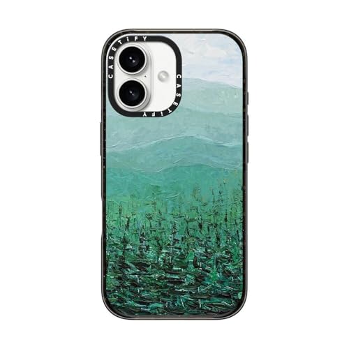 CASETiFY for iPhone 16 Case - Impact | Slim Fit | 8.2 ft. 4X Military Grade Drop Protection | Pine Forest | Black - color: Pine Forest, size: Iphone 16 (6.1")