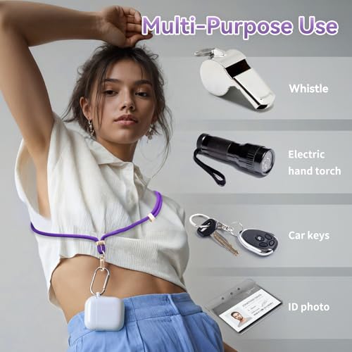VVAAGG Cell Phone Lanyard for iPhone Crossbody Phone Strap - color: Dkpurple