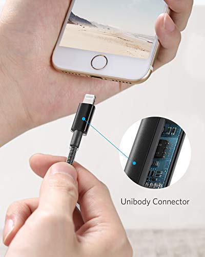 Anker USB A to Lightning Cable, MFi-Certified (2-Pack, 3.3 ft, Black) - color: Black, size: 3.3 feet (Pack of 2)