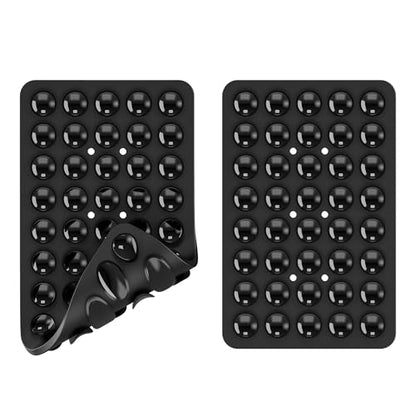 Double Sided Silicone Suction Phone Holder Mount, Silicon Accessory for iPhone and Android, Hands-Free Mirror Shower Phone Holder, TikTok Videos and Selfies (Combo C) - color: Combo C