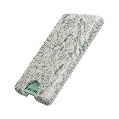 Casely MagWallet | Sage Garden | Green Floral | Slim Wallet Card Holder | Compatible with MagSafe | Soft-Touch Hard Silicone | Holds Up to 3 Cards - color: Sage Garden | Green Floral