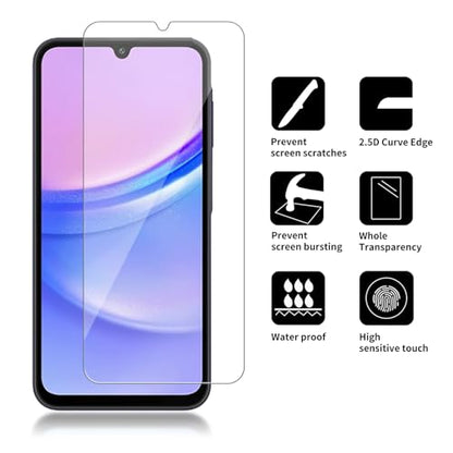 4 Pack Glass Screen Protector Compatible for Samsung Galaxy A17 5G [9H Hardness]-HD Screen Tempered Glass, Scratch Resistant,Easy Install [Case Friendly] - size: Galaxy A17 5g