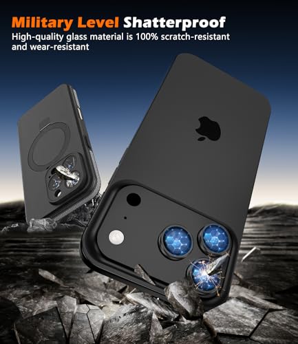 imluckies Camera Lens Protector for iPhone 17 Pro/iPhone 17 Pro Max - color: Black