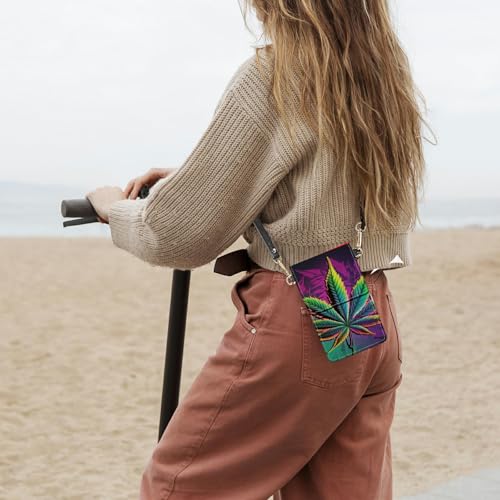 Small Crossbody Bags with Adjustable Shoulder Strap - color: Color Weed