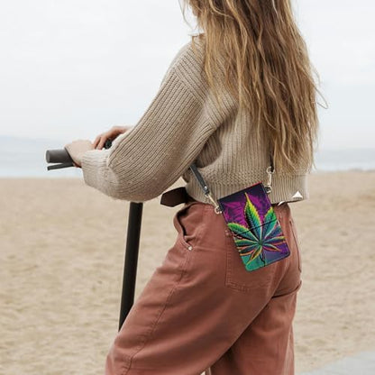 Small Crossbody Bags with Adjustable Shoulder Strap - color: Color Weed