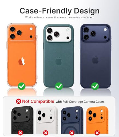 PandaShield for iPhone 17 Pro Full Coverage Camera Lens Protector