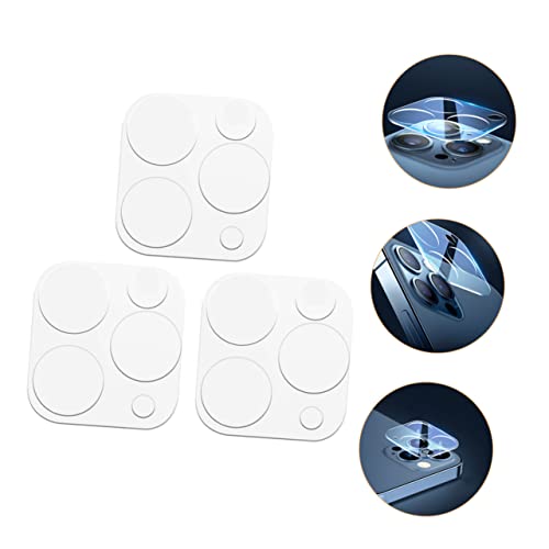 Angoily 3pcs Camera Lens Protectors Scratch-resistant Easy Installation No Fingerprint Bubble Compatible Lens Film Pastes