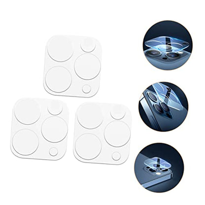 Angoily 3pcs Camera Lens Protectors Scratch-resistant Easy Installation No Fingerprint Bubble Compatible Lens Film Pastes