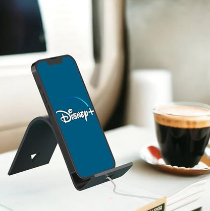 iFLEX Buddy Cell Phone and Tablet Stand Companion - Ideal for Air Travel, Work, and Home Use - Flexible Holder for All Mobile Devices - The Ultimate iPhone Cell Phone Stand Solution - color: Onyx