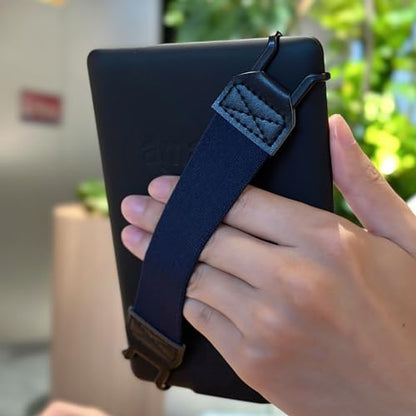 Security Hand-Strap for 6-8" Kindle eReaders Fire Tablet - Kindle/Kobo/Voyaga/Lenovo/Sony Kindle E-Book Tablet, High-Elasticity Versatile Hand Strap Lightweight Finger Grip Holder,Blue - color: Blue
