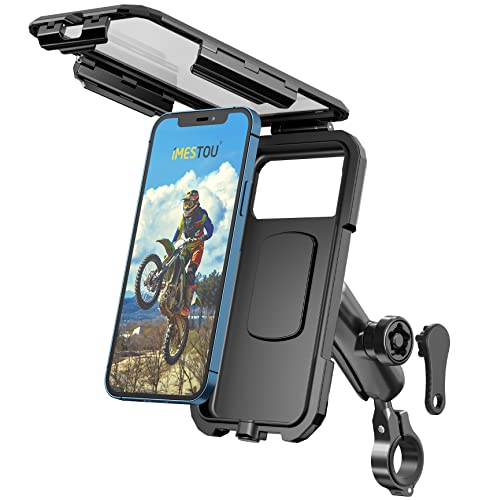 iMESTOU Waterproof Motorcycle Phone Holder for 5.5"-6.8" Cellphones (L) - size: L--For 5.5"-6.8" Phones