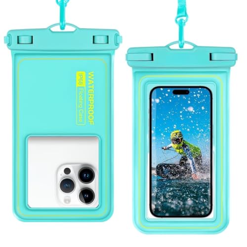 Waterproof Phone Pouch - 6 Colors Universal Touchscreen Waterproof Phone Bag for Swimming, Beach & Outdoor Use (Light Blue) - color: light blue