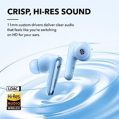 soundcore by Anker Liberty 4 NC Wireless Earbuds - color: Light Blue