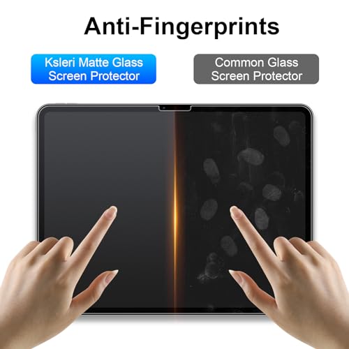 2 Pack for iPad Air 13 Inch M4 (2026) / M3 (2025) / M2 (2024) Matte Glass Screen Protector (Not Privacy) Anti Glare Anti Fingerprint Tempered Glass with Alignment Frame, Apple Pencil Support - size: Air 13" M4/M3/M2(2026/2025/2024)