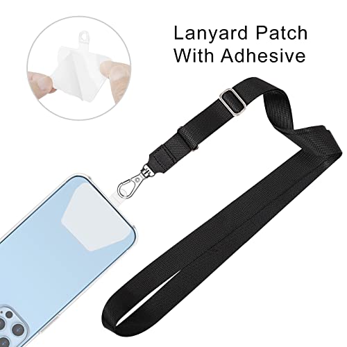 COCASES Phone Tether Tab, Phone Lanyard Strap Tab, 6 Pack Transparency - color: White X 6