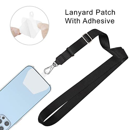 COCASES Phone Tether Tab, Phone Lanyard Strap Tab, 6 Pack Transparency - color: White X 6