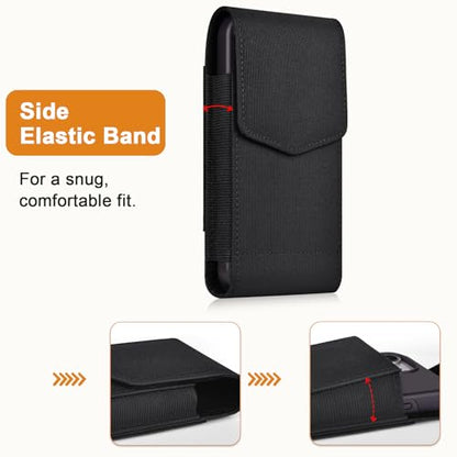ykooe Phone Holster for iPhone 16 15 14 13 12 Galaxy S25 S24 S23 S22 S21 - color: Black, size: Medium