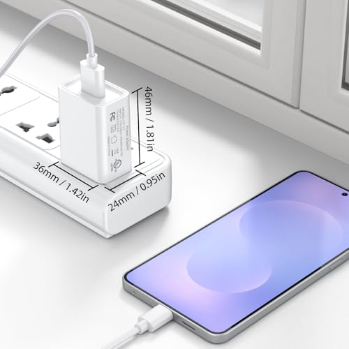 2 Pack 10W USB Charger Block, Fast Charging Wall Charger Power Adapter Brick Cube for iPhone 14 13 12 11 Pro Max SE XS XR X 8 7 6 6S Plus (White) - color: White