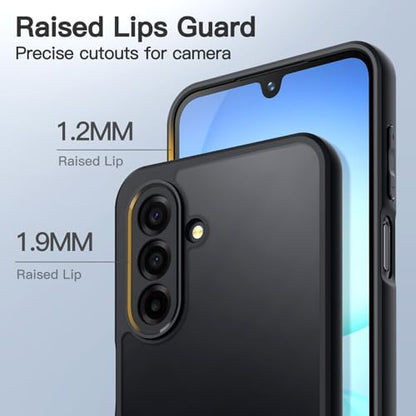 JETech Matte Case for Samsung Galaxy A17, Black | Military-Grade Protection, Frosted Matte Back, Anti-Fingerprint Finish, Shockproof Design - color: Black