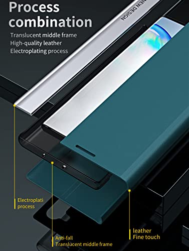 CCSmall for Samsung Galaxy A32 4G PU Leather Flip Case with Stand CX Black | Thin Slim Magnetic Closure Folio Phone Case, TPU Inner Shell, Full Cover Protective Case for Samsung Galaxy A32 4G (Not 5G)