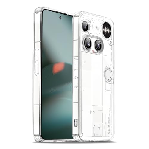 Case for Nothing Phone 3, Military Grade Drop Protection Phone Case, Yellowing Resistant, Anti-Scratch Hard PC Back, Shockproof Hard Ultra-Thin Protective Cover, Clear - size: Nothing Phone 3