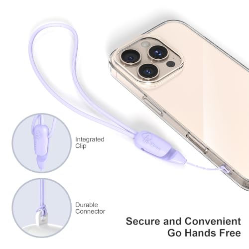 E-Tree 2 Pack Multi-Purpose Wrist Lanyard Hand Strap for Cell Phone Case Camera Airpods Keys Keychain Keys USB Flash Drive - color: Purple and Purple