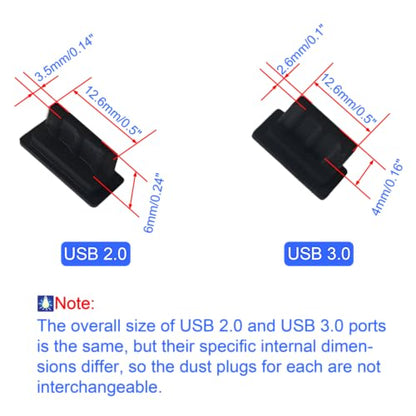 Silicone Anti Dust Cover Plug Kit, 10 Sizes, 100 Pcs, Black - size: 10Sizes