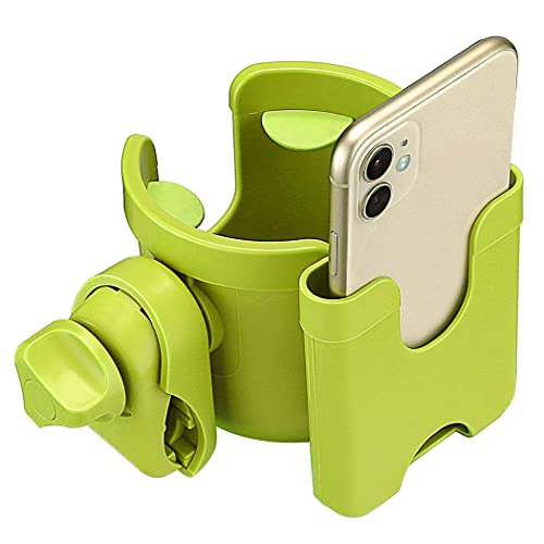 Suranew Cup Holder with Phone for Walker Wheelchair Stroller Black - color: Green