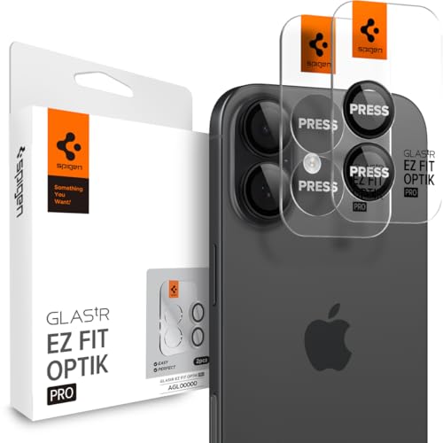 Spigen Camera Lens Protector for iPhone 17/16 Plus/16 - Black - color: Black